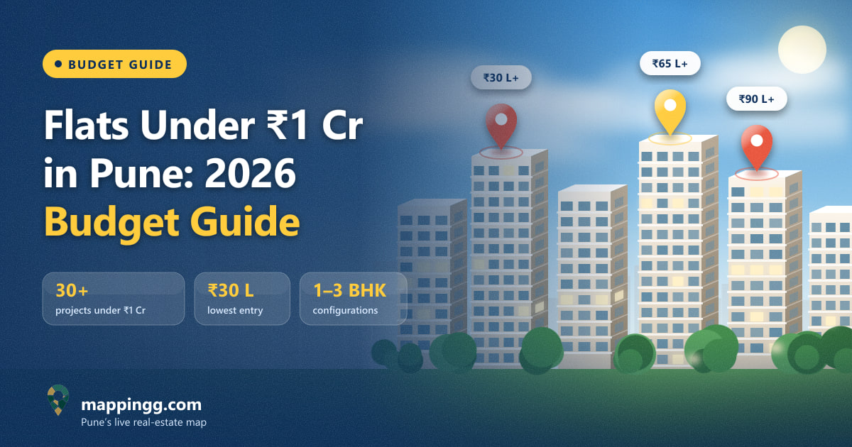 Flats Under ₹1 Crore in Pune (2026): 1, 2 & 3 BHK New Projects by Budget